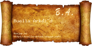 Buella Arkád névjegykártya